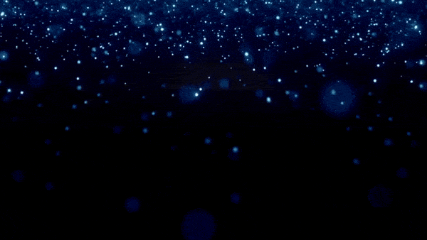 Animated particle banner